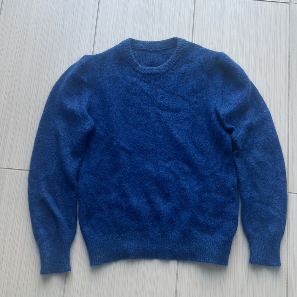 Saint Laurent Blue Mohair Sweater
